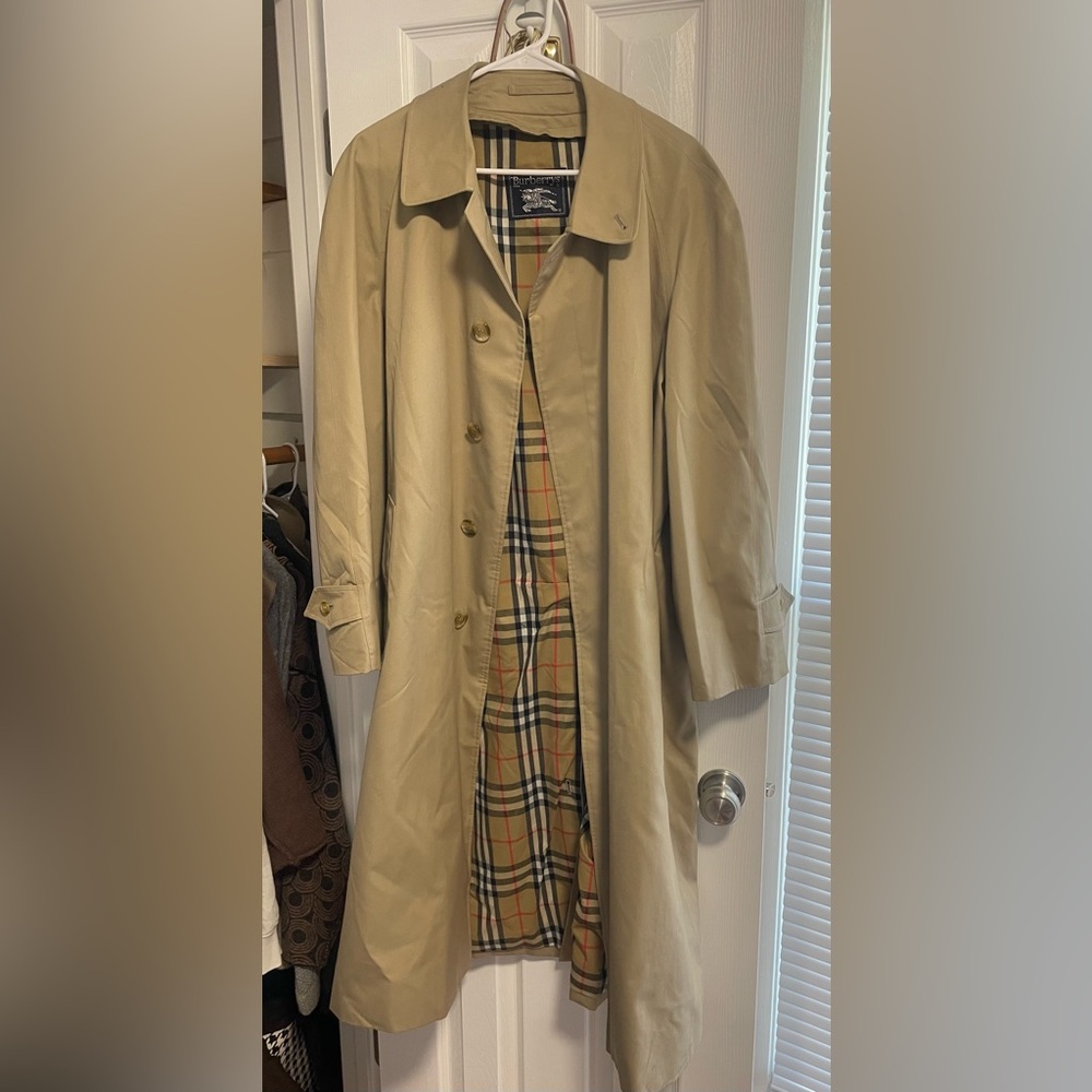 Vintage 80s/90s Burberry Tan Trench Coat